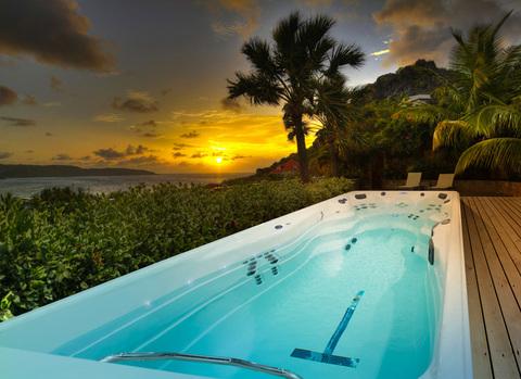 Premium features of a mp signature swim spa